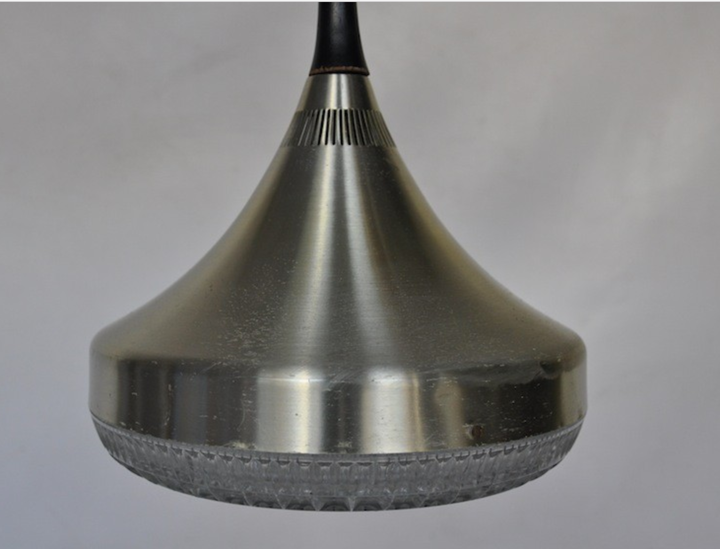 Vintage in glass and metal suspension