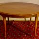 Oval table with 4 extensions, Louis XVI style, 10/12 people