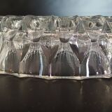 Flat aperitif compartmentalized Crystal