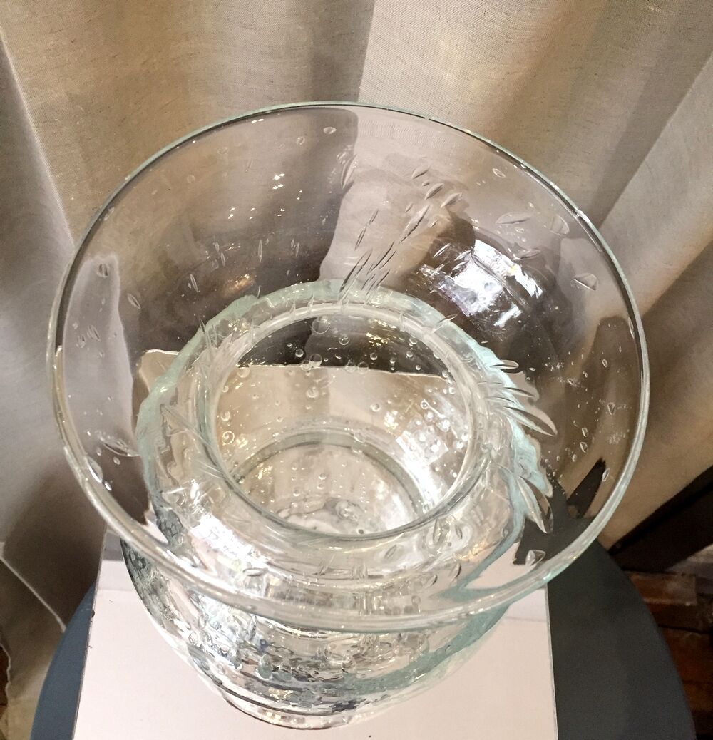 Crystal bubble vase