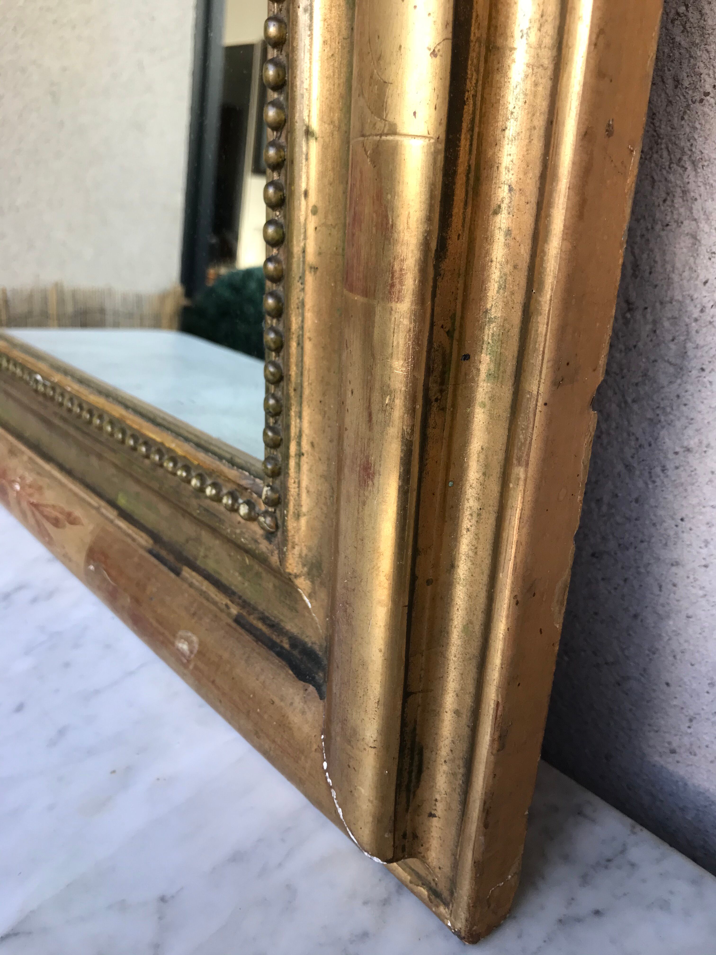 Louis Philippe Golden Mirror with Fine Gold