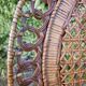 Peacock or Emmanuelle armchair in wicker from the 1970s.
