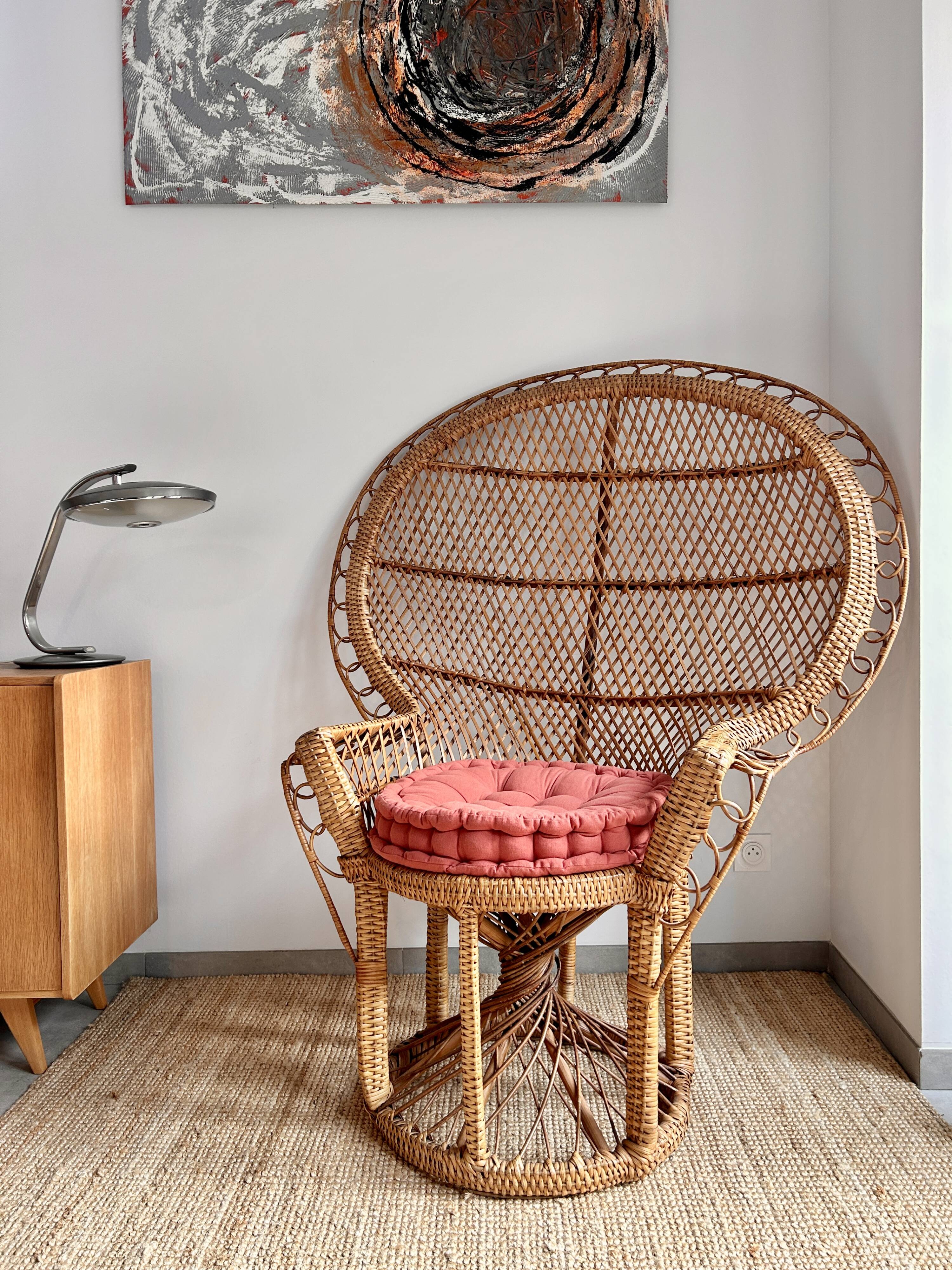 Emmanuelle rattan armchair
