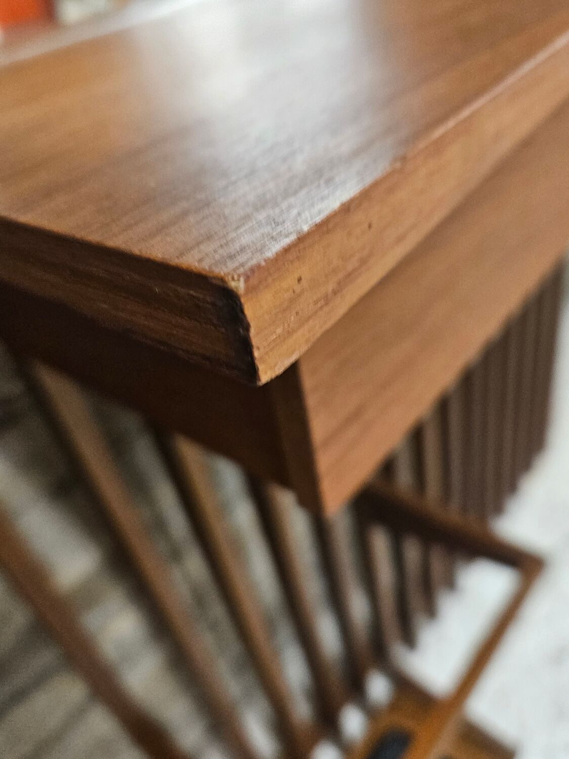 Cloakroom, Scandinavian wall-mounted coat rack in teak 1970