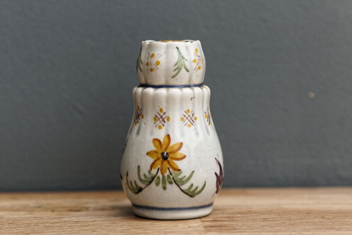 Small earthenware salt shaker