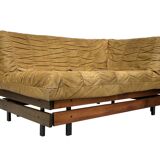 Mid-Century Cognac Leather Lounge Sofa small model