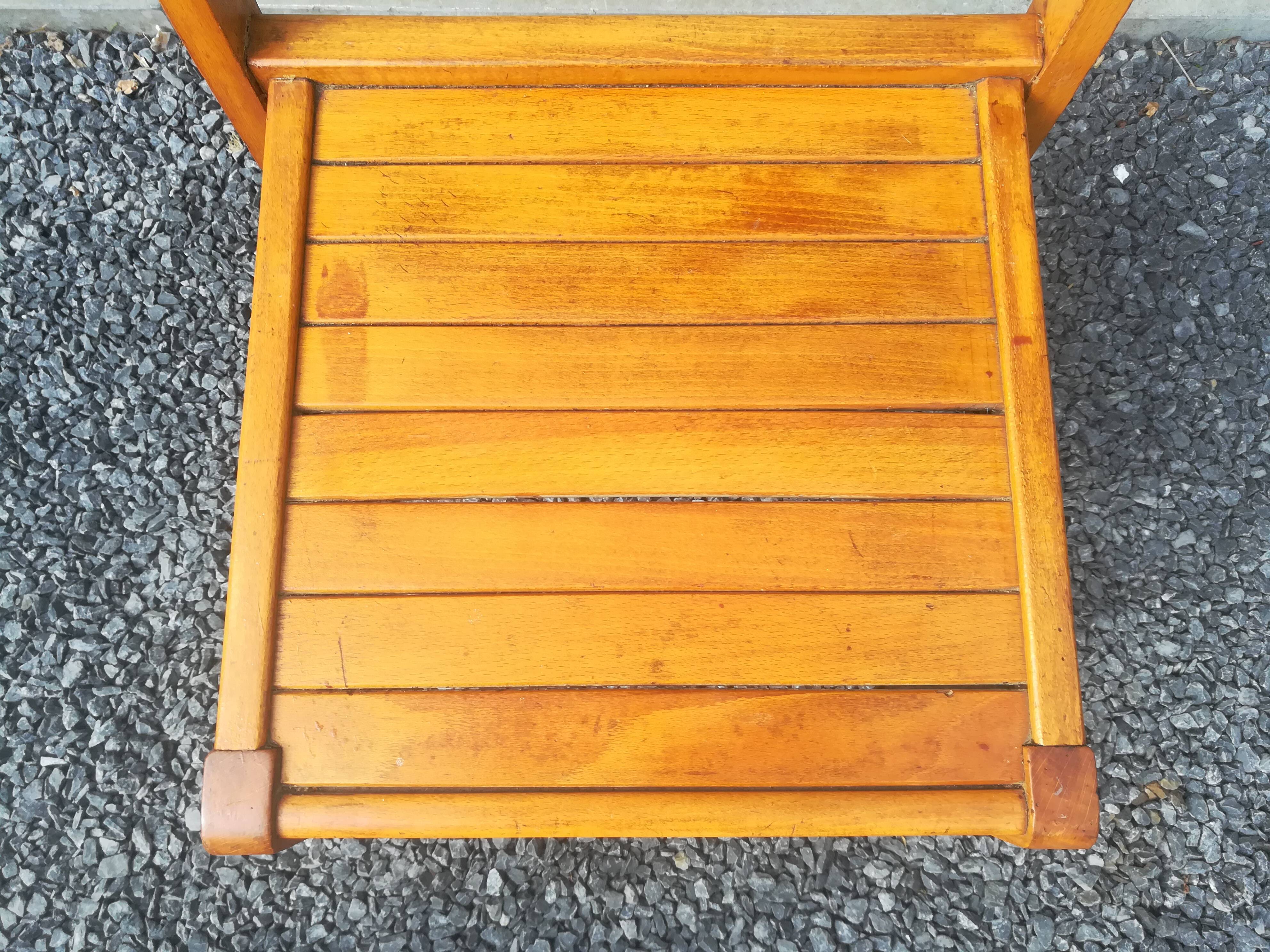 Pair of René Gabriel chairs in beech