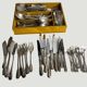 Important lot of 118 pieces of silver-plated metal cutlery by Ercuis, Christofle 20th century.