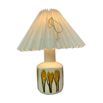 Lampe de table décorée de fleurs par Bing et Grøndahl, modèle 6714/2102, années 1960