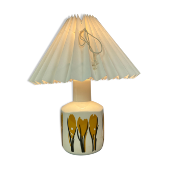 Tablelamp decorated with flowers by Bing and Grøndahl, model 6714/2102, 1960s