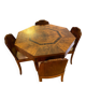 Dining table and chairs