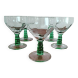 Set of 5 glasses