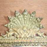 Pair of beveled bronze mirrors louis XIV