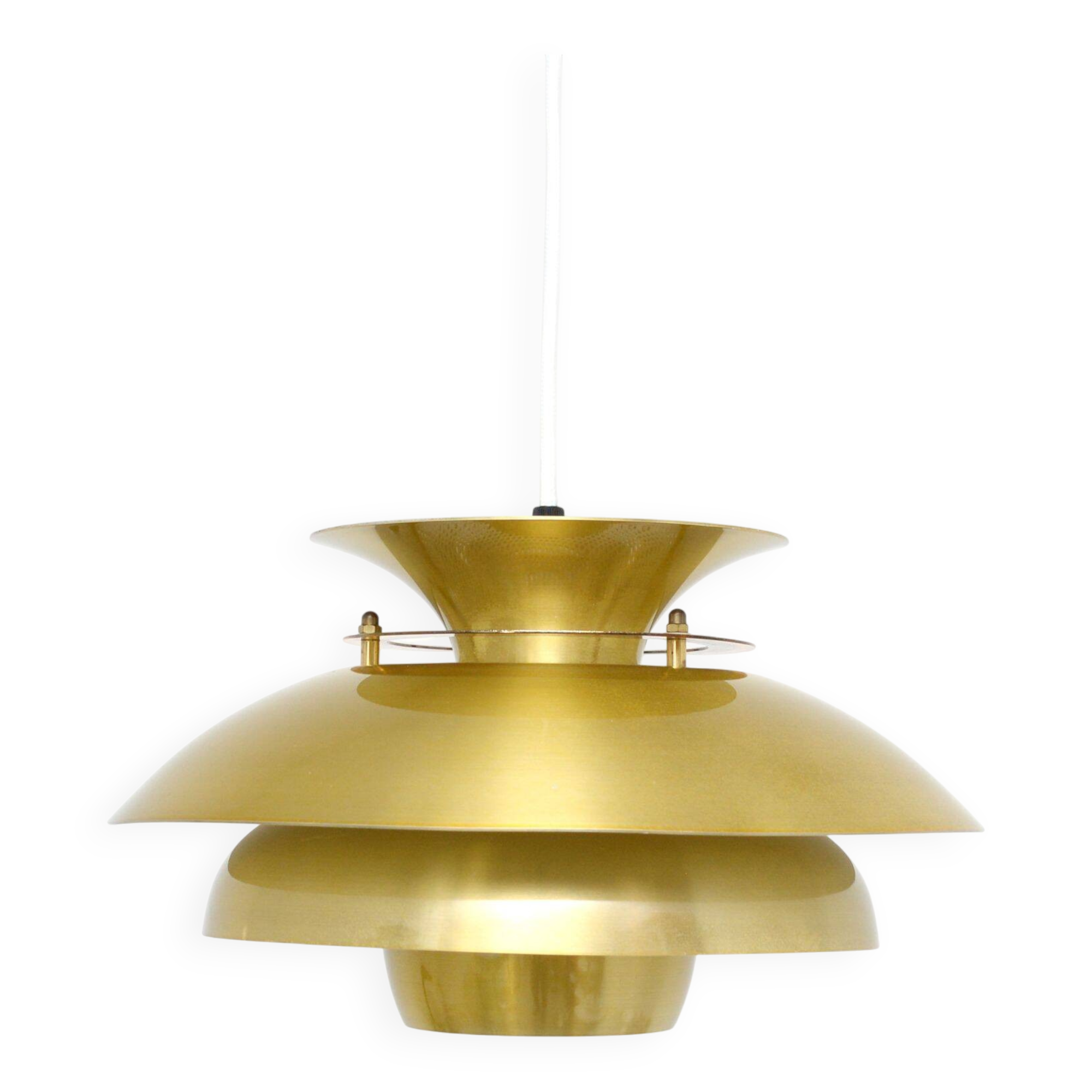 Golden Vintage lamp, Denmark 1970s