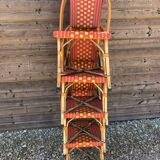 Set of 4 chairs of "bistro" in natural rattan