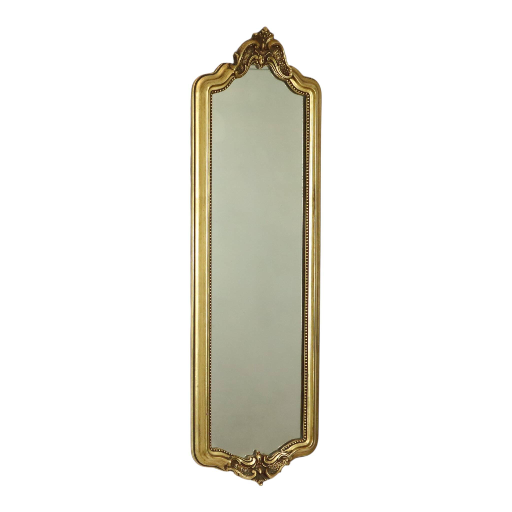Narrow Classic Vintage Mirror, Baroque Style, Gold, 72cm