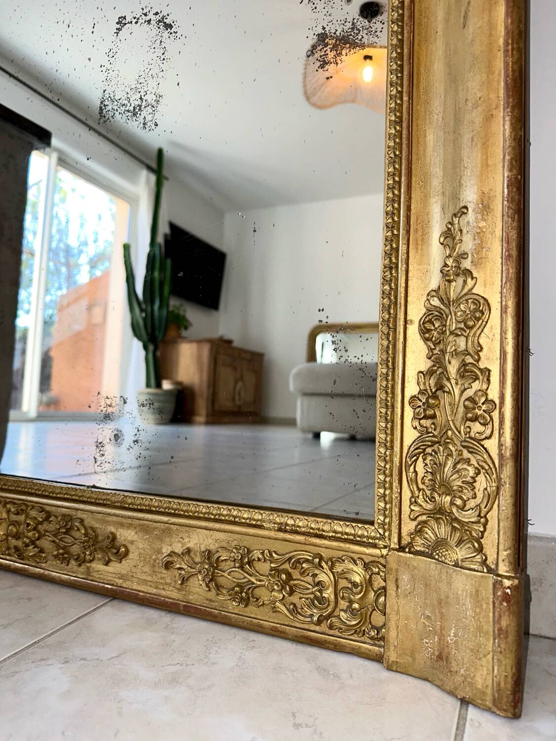 Restoration fireplace mirror