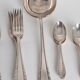 Silver metal housewife 37 pieces art nouveau