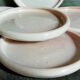 Six antique enamelled earth cut-cups
