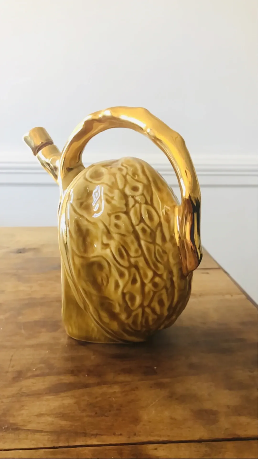 Liqueur service in walnut faience by the Louis Roque house.