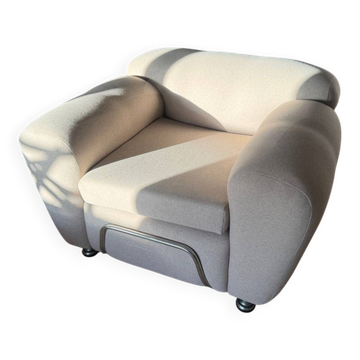 Fauteuil club tubulaire italien 1970