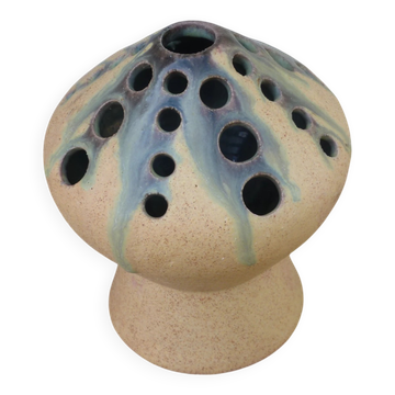 Vintage flower vase Accolay pottery signed