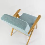 Kompas sky blue tulle armchair