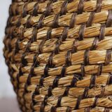 Vintage braided rope basket