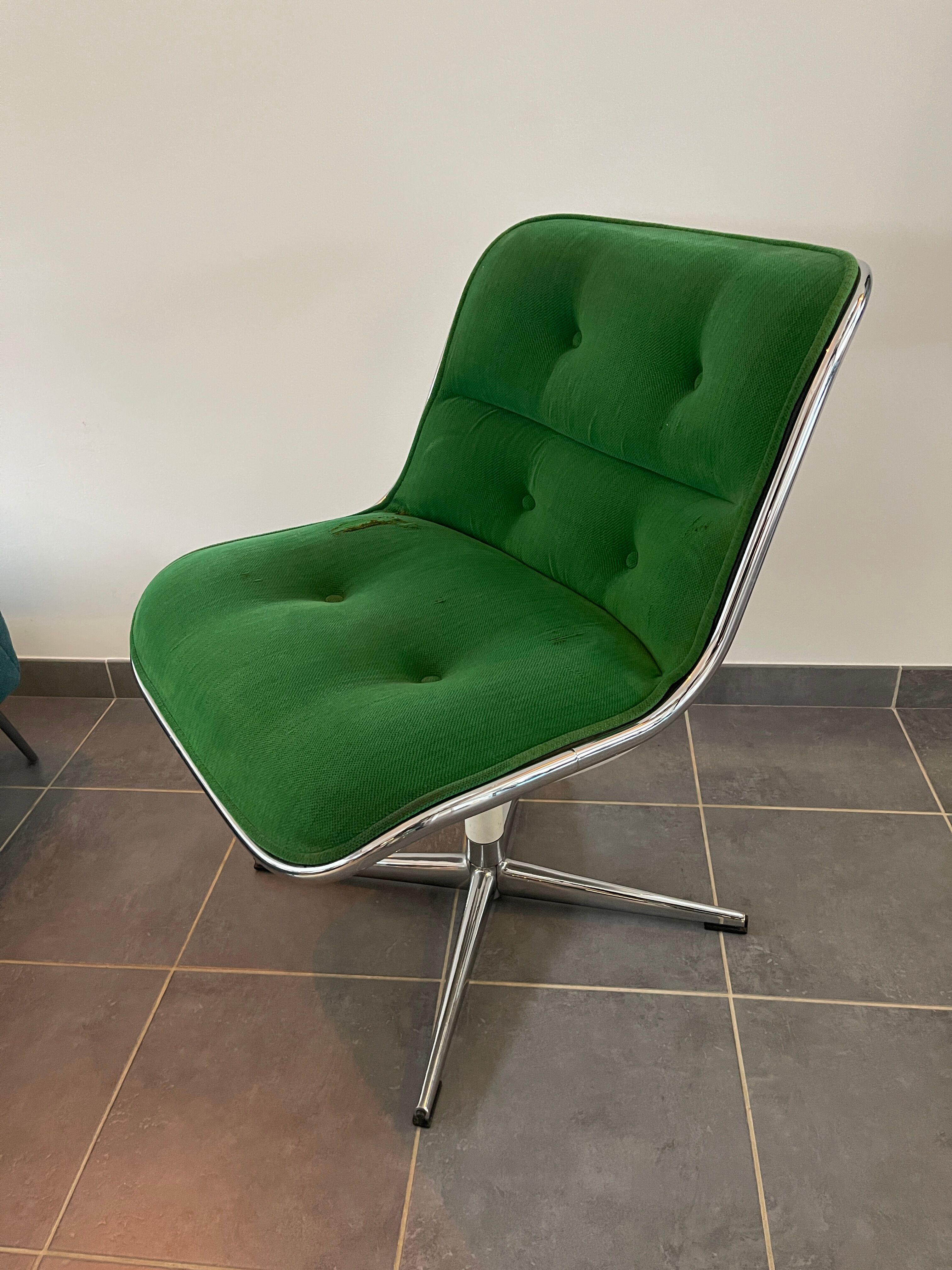 Armchair and ottoman Charles Pollock