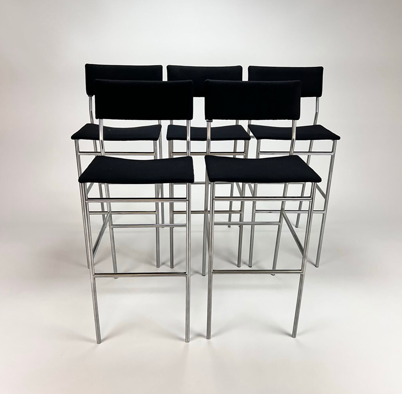 Ensemble de 5 tabourets de bar Spectrum, années 2000