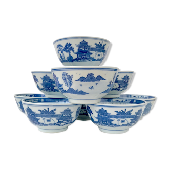 Set of 10 Chinese bowls