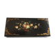 Black, hand-painted vintage jewellery box