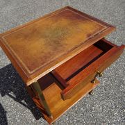 Table d'appoint néo classique bois et laiton an 70