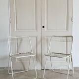 Pair of Emu style folding chairs
