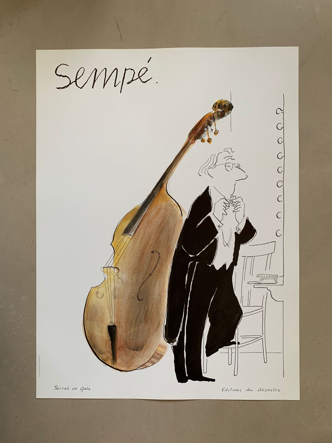 Affiche originale Sempé 1989