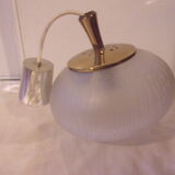 Art Deco oval glass globe pendant light