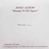 1970s Stunning Josef Albers "Homage to The Square" Lithograph by Guggenheim Museum - New York