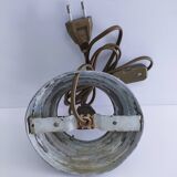 Art deco ball lamp in pressed molded glass