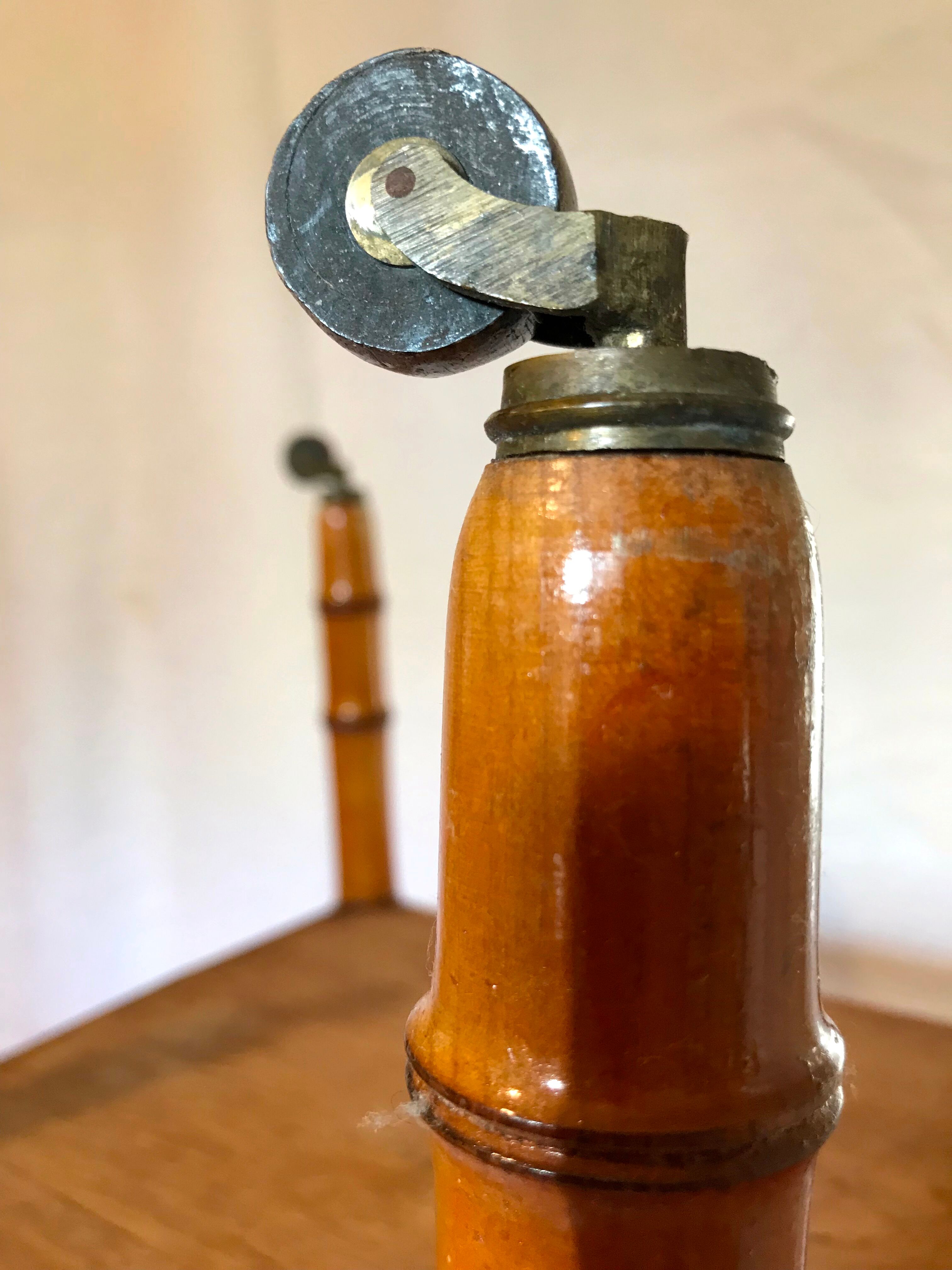 Bedside bamboo collection circa 1870 Napoleon III pitchpin cherry marble