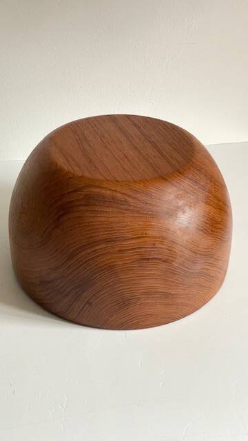 VINTAGE Solid Teak Salad Bowl