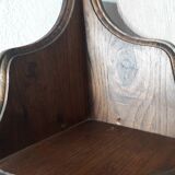 Corner shelf with 2 wooden shelves