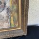 Horse painting with its 19th century frame