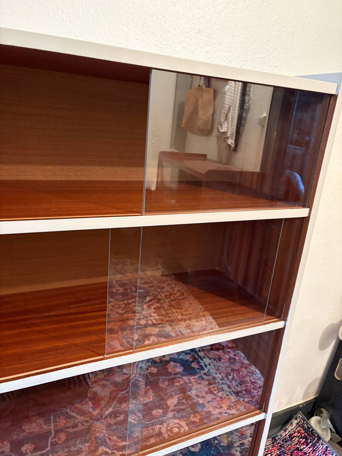 SAM vintage bookcase renovated sesame