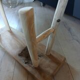 Small solid wood bench