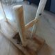 Small solid wood bench