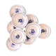 Set de 9 assiettes semi-creuses St Amand