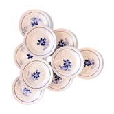 Set de 9 assiettes semi-creuses St Amand