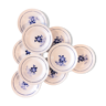 Set de 9 assiettes semi-creuses St Amand