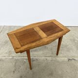 Small Coffee Table 50s – Geometric Marquetry & Compass Legs