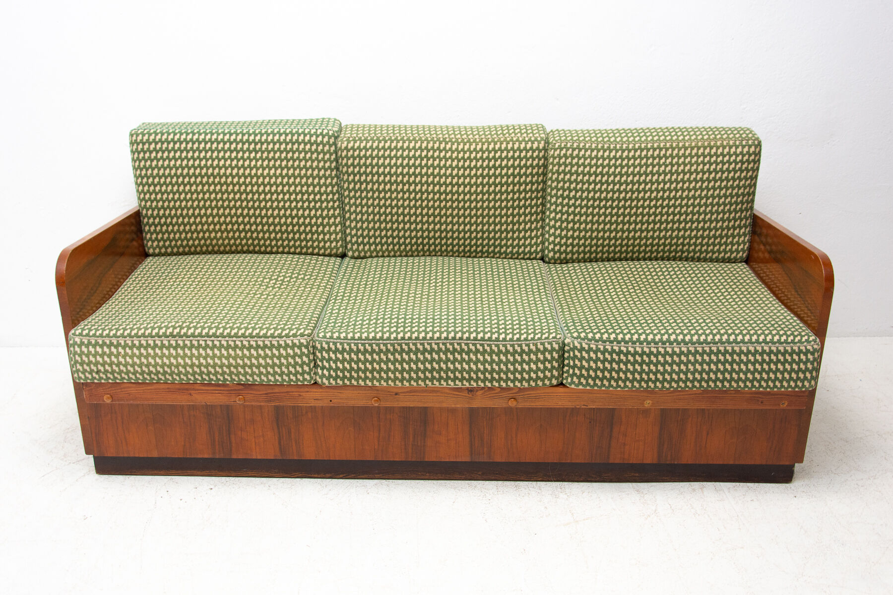 mid century folding sofabed by jindřich halabala for up závody, 1950´s